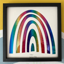 Load image into Gallery viewer, Rainbow Artwork in Black Frame
